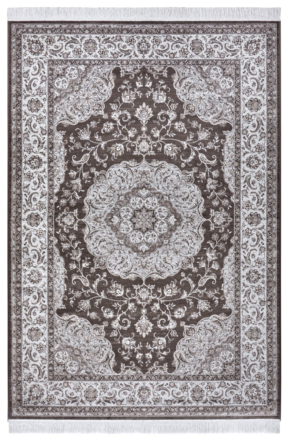 Nouristan - Hanse Home koberce AKCIA: 95x140 cm Kusový koberec Naveh 105030 Brown, silver - 140x95 cm