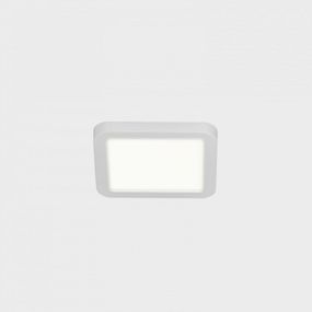 KOHL LIGHTING KOHL-Lighting DISC SLIM SQ zapuštěné svítidlo s rámečkem 90x90 mm bílá 6 W CRI 80 4000K PUSH