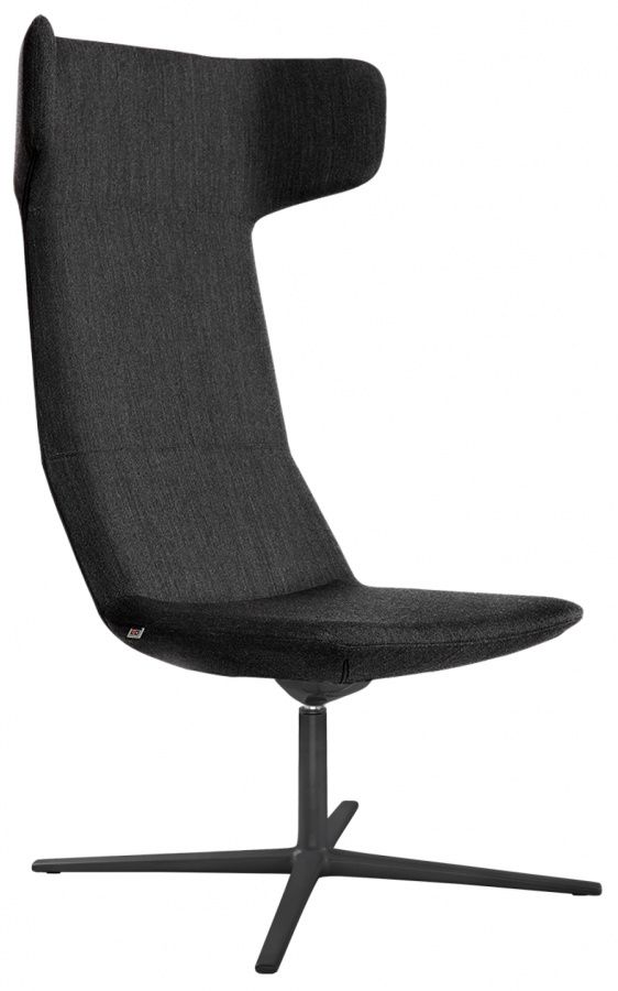 LD SEATING Designové kreslo FLEXI LOUNGE, FL-XL-N1, kríž čierny