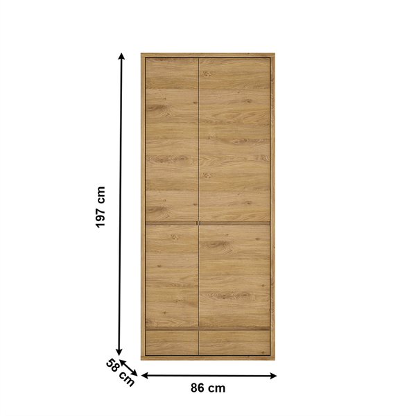 Kombinovaná skriňa, dub shetland, SHELDON TYP 20
