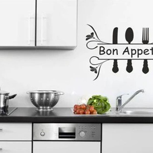 DomTextilu Nálepka na stenu s textom BON APPETIT 100 x 200 cm