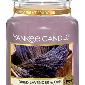 Vonná sviečka Yankee Candle veľká Dried lavender and oak classic