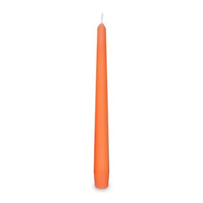 Sviečka kónická 245 mm, oranžová (10 ks v bal.)