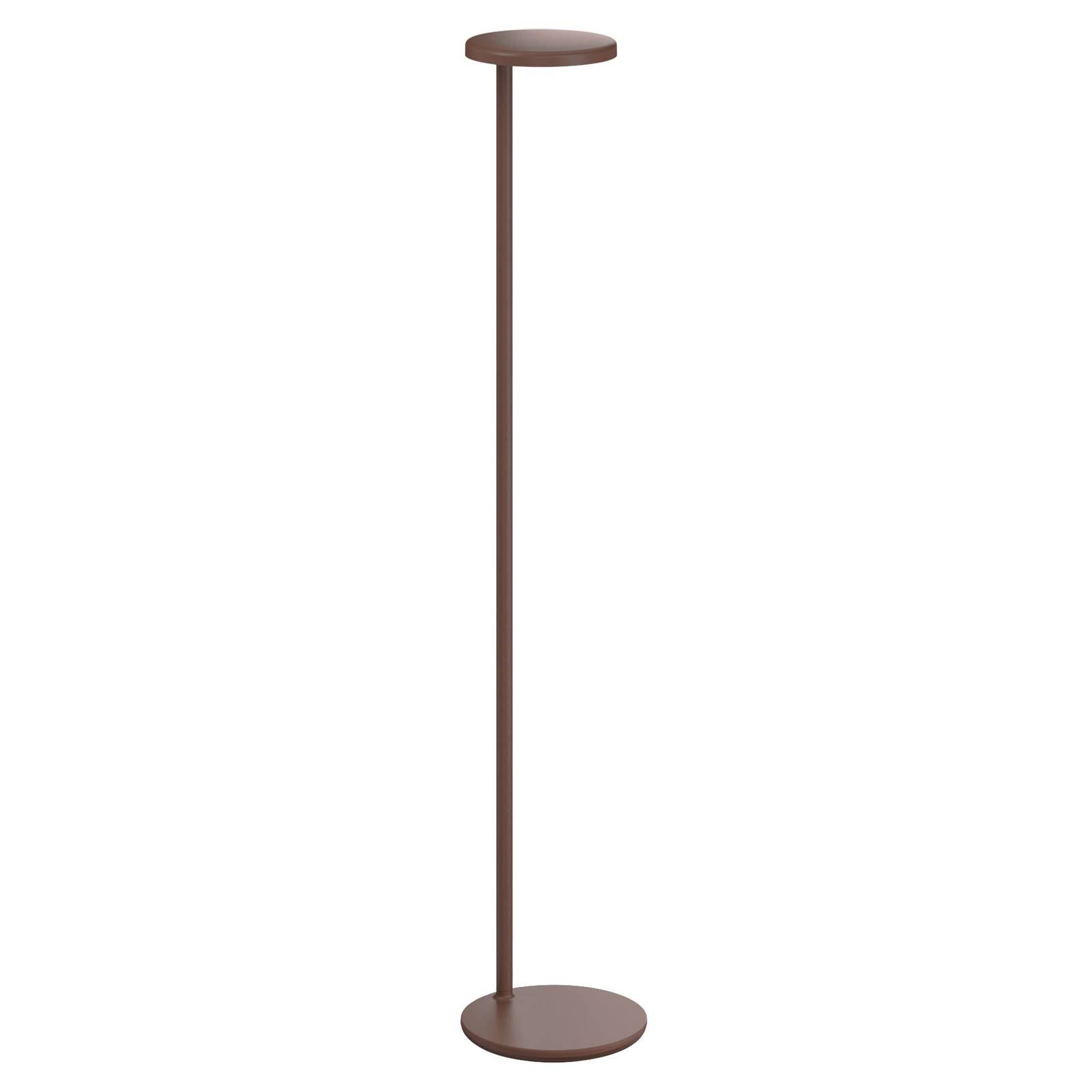 FLOS Oblique Floor stojacia LED lampa, 927, hnedá, Obývacia izba / jedáleň, odliatok hliníkovej zliatiny, metakrylát, 8W, K: 107.4cm