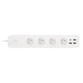 Inteligentný predlžovací kábel s vypínačom 1,5 m 4Z + 4xUSB Wi-Fi