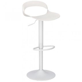 Plastová barová stolička Nessie biela