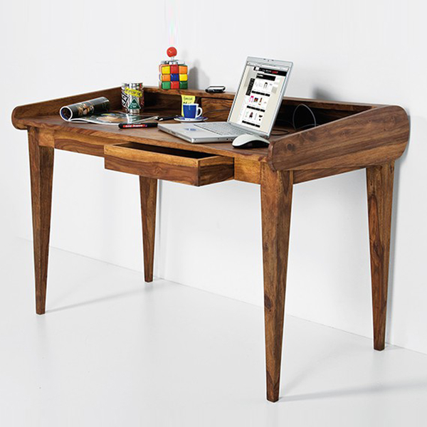 Písací stôl 130x85x70 indický masív palisander - Super natural