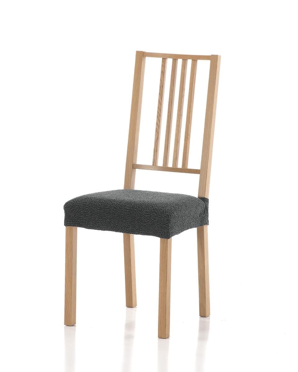 Poťah elastický na sedák stoličky, Petra komplet 2 ks, sivá