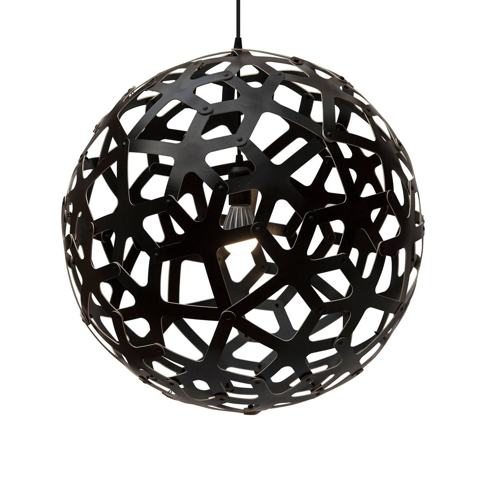 david trubridge Coral závesná lampa Ø 60cm čierna, Obývacia izba / jedáleň, bambus, E27, 60W