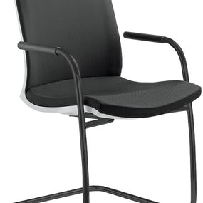 LD SEATING Konferenčná stolička LYRA NET 214-Z-N1, kostra čierna