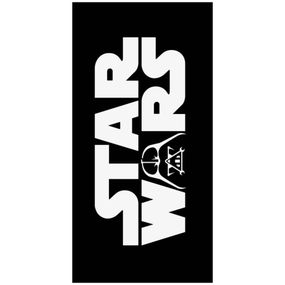 Carbotex · Bavlnená plážová osuška Star Wars - Hviezdne vojny - 100% bavlna, froté s gramážou 320 gr./m² - 70 x 140 cm