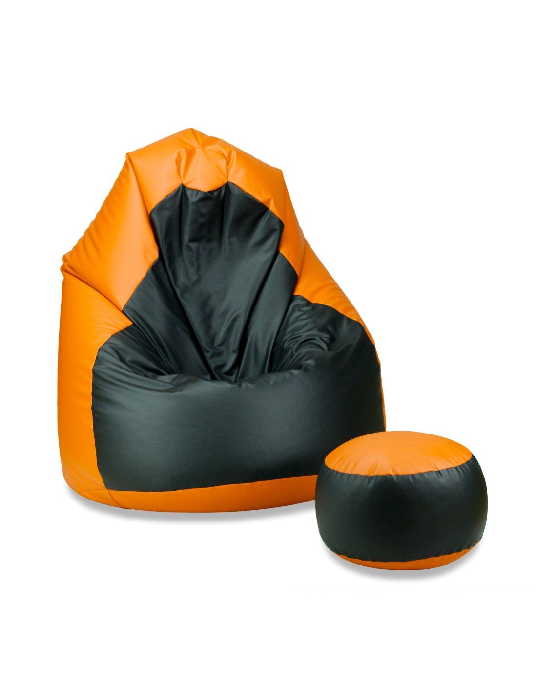Supplies TWIN-COLOR kožený sedací vak - oranžový
