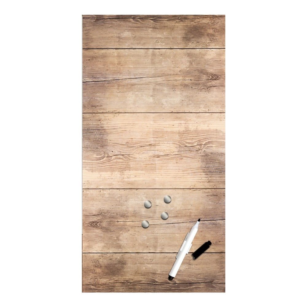 Magnetická tabuľa Styler Wood, 30 × 60 cm