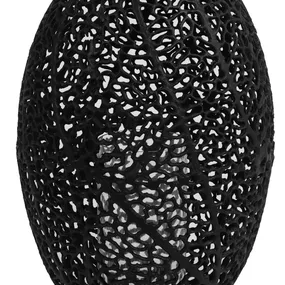 Kovový lampáš SINULA, matt black, (L) Ø33x51 cm