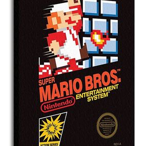 Super Mario Bros. (NES Cover) - Obraz na płótnie WDC90679