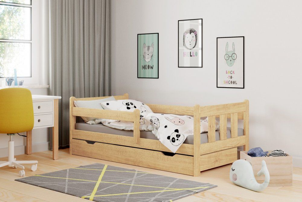 Detská posteľ so zásuvkou MARINELLA 160x80 cm Halmar Borovica
