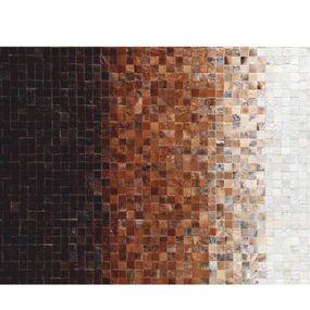 Kožený koberec Korlug TYP 07 (hovädzia koža + vzor patchwork)