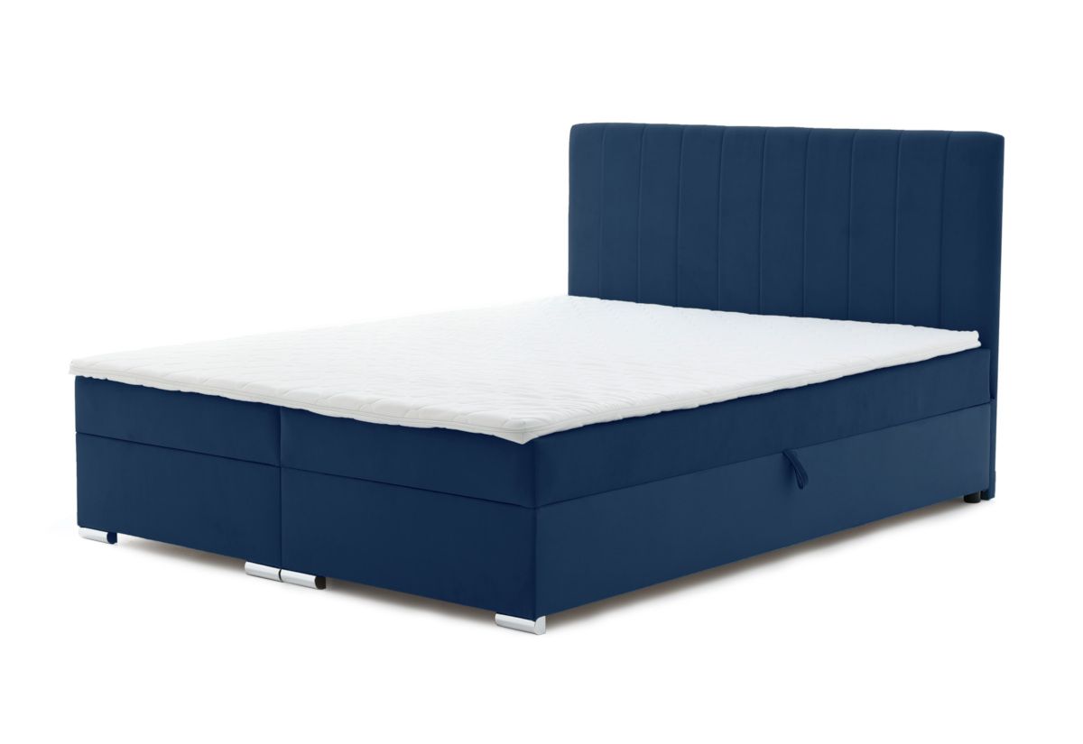 Expedo Čalúnená posteľ boxspring WILDE + topper, 160x200, trinity 31