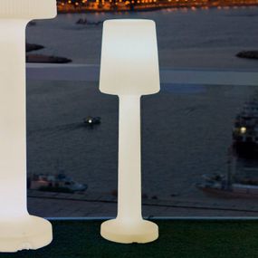 Newgarden Carmen stojaca lampa 110 cm teplá biela, polyetylén, G13, 14W, K: 110cm