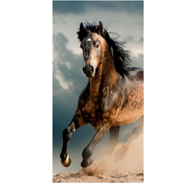 Bavlněná froté osuška HORSE 70x140 cm vícebarevná