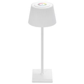 Aigostar - LED RGBW Vonkajšia stmievateľná nabíjacia lampa 4W/5V 3600mAh biela IP54