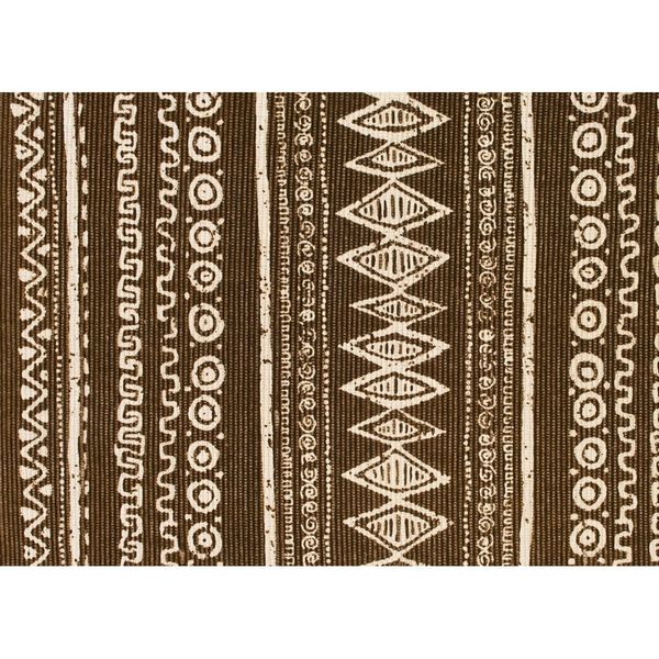 Hnedo-biely bavlnený koberec Webtappeti Ethnic, 55 x 110 cm