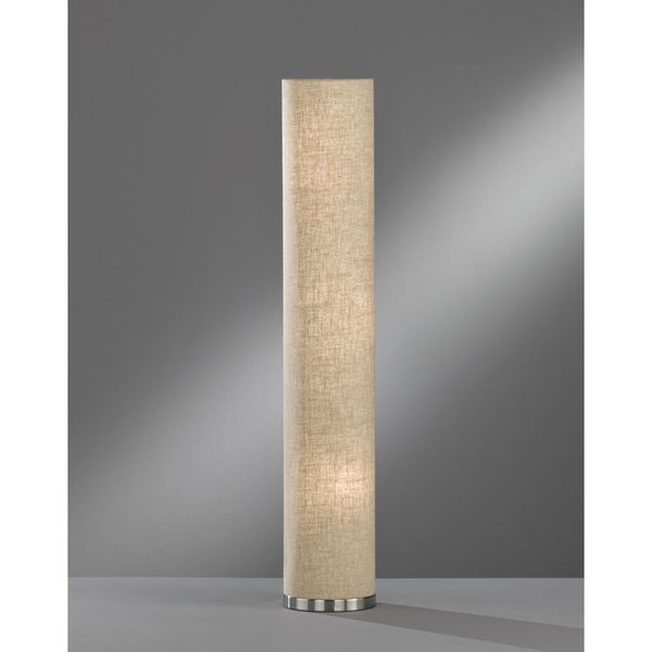 Béžová stojacia lampa Fischer & Honsel Thor, výška 110 cm