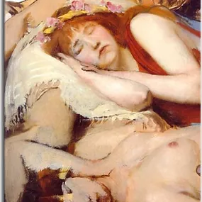 Lawrence Alma-Tadema - Exhausted Maenides after the Dance Obraz zs16967