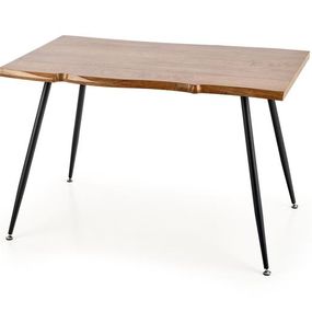 Halmar LARSON stôl, doska - prírodná, nohy - čierna