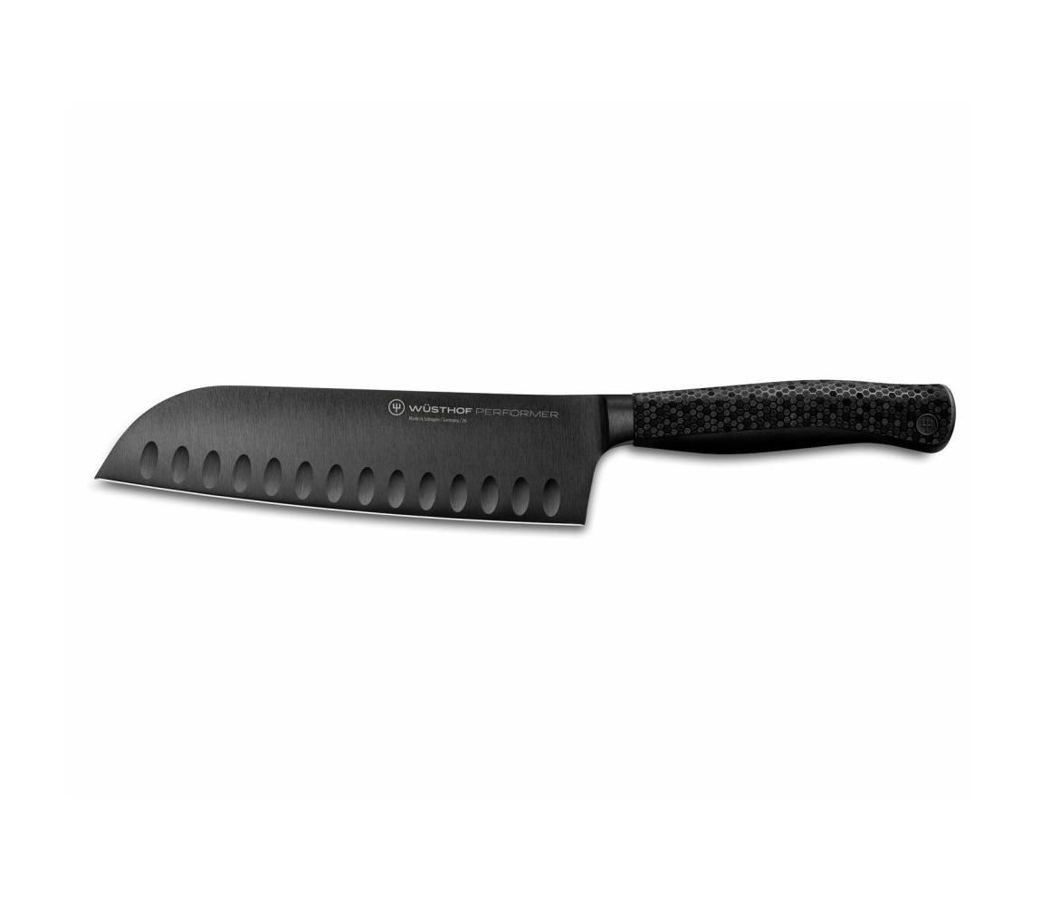 Wüsthof - Kuchynský nôž santoku PERFORMER 17 cm čierna