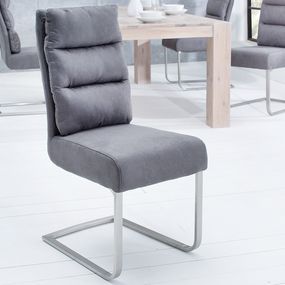 Estila Štýlová jedálenská stolička Comfort Vintage sivá