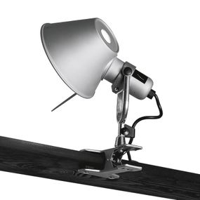 Artemide Upínacia LED lampa Tolomeo Pinza 3 000K, Obývacia izba / jedáleň, hliník, oceľ, 10W, K: 23cm