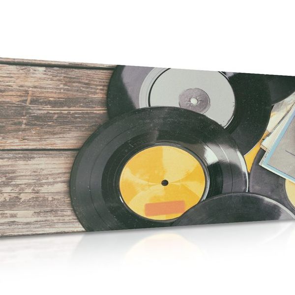 Obraz staré platne gramofónu - 100x50