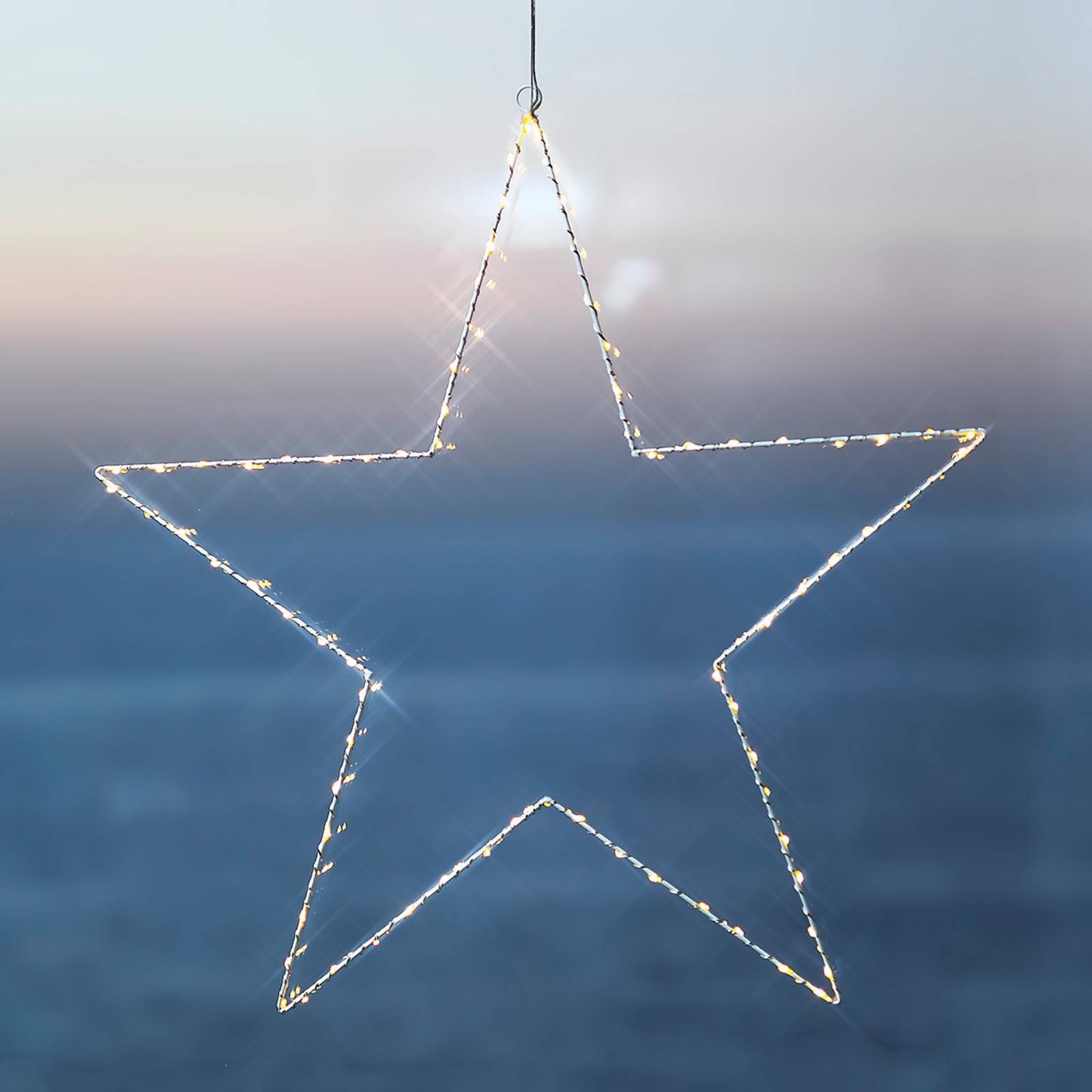 Sirius Dekoračná LED lampa Liva Star, biela, 70 cm