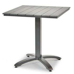 VerDesign, RISTORANTE II záhradný stôl, antracit kov - chróm, aluminium, strieborný...,plast