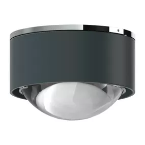Top Light Puk Mini One 2 bodové LED šošovka číra antracitová, Obývacia izba / jedáleň, hliník, zinok, sklo, 8W, K: 5.7cm
