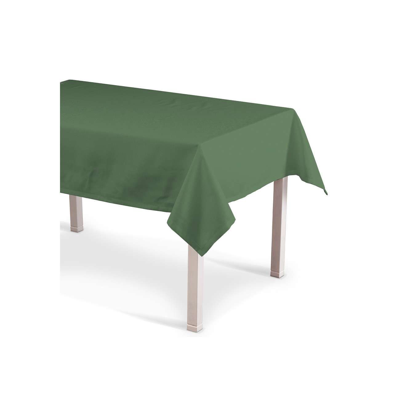 Dekoria Obrus na stôl obdĺžnikový, fľašovo zelená, 130 × 210 cm, Loneta, 133-18