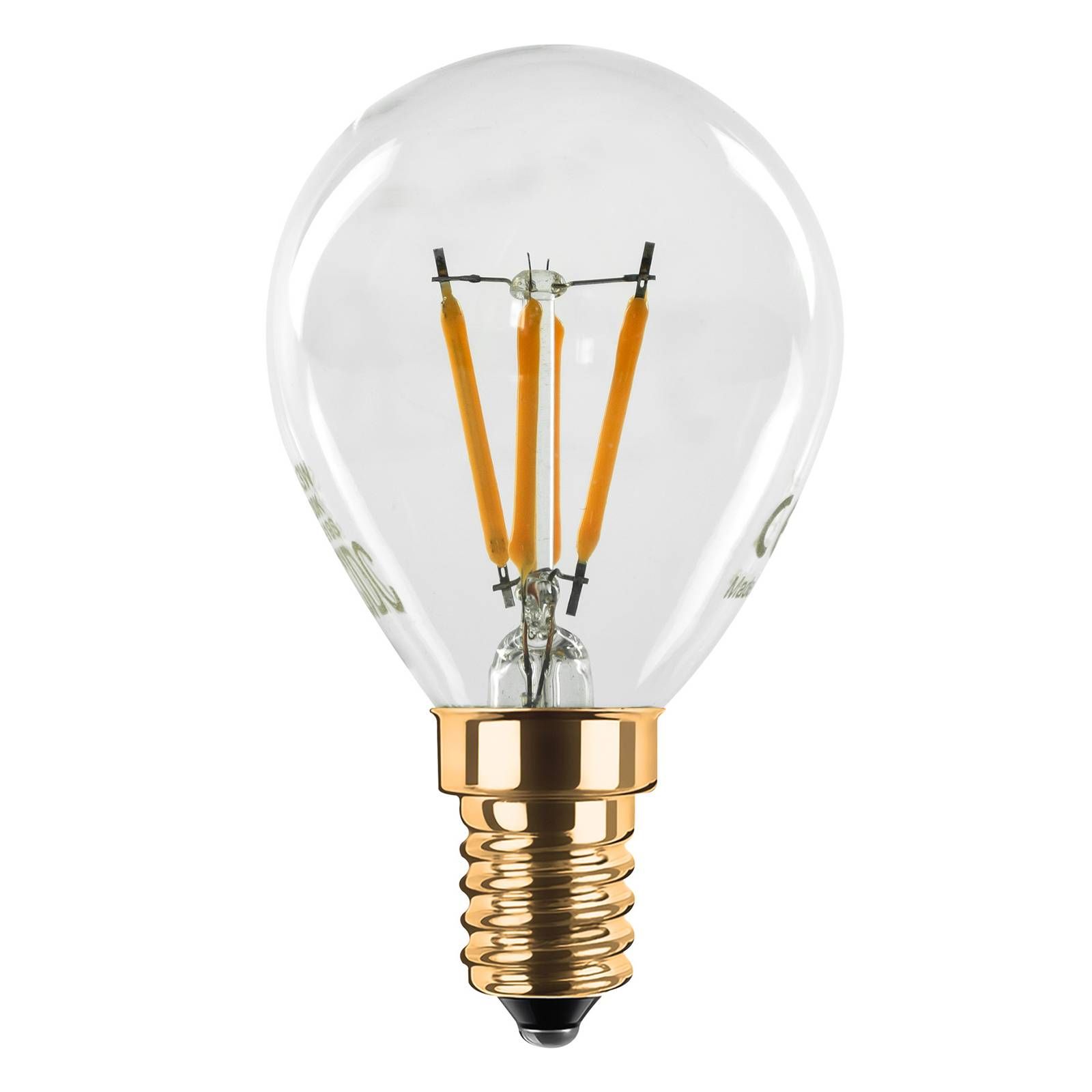 Segula SEGULA LED žiarovka 24V E14 3W filament 922, sklo, E14, 3W, Energialuokka: G, P: 8.5 cm