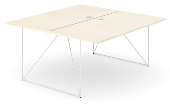 NARBUTAS - Dvojmiestny pracovný stôl AIR 160x160