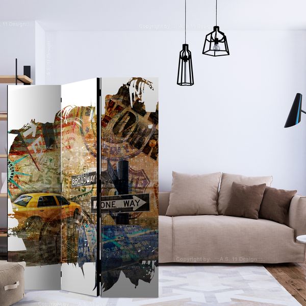 Artgeist Paraván - New York Collage [Room Dividers]