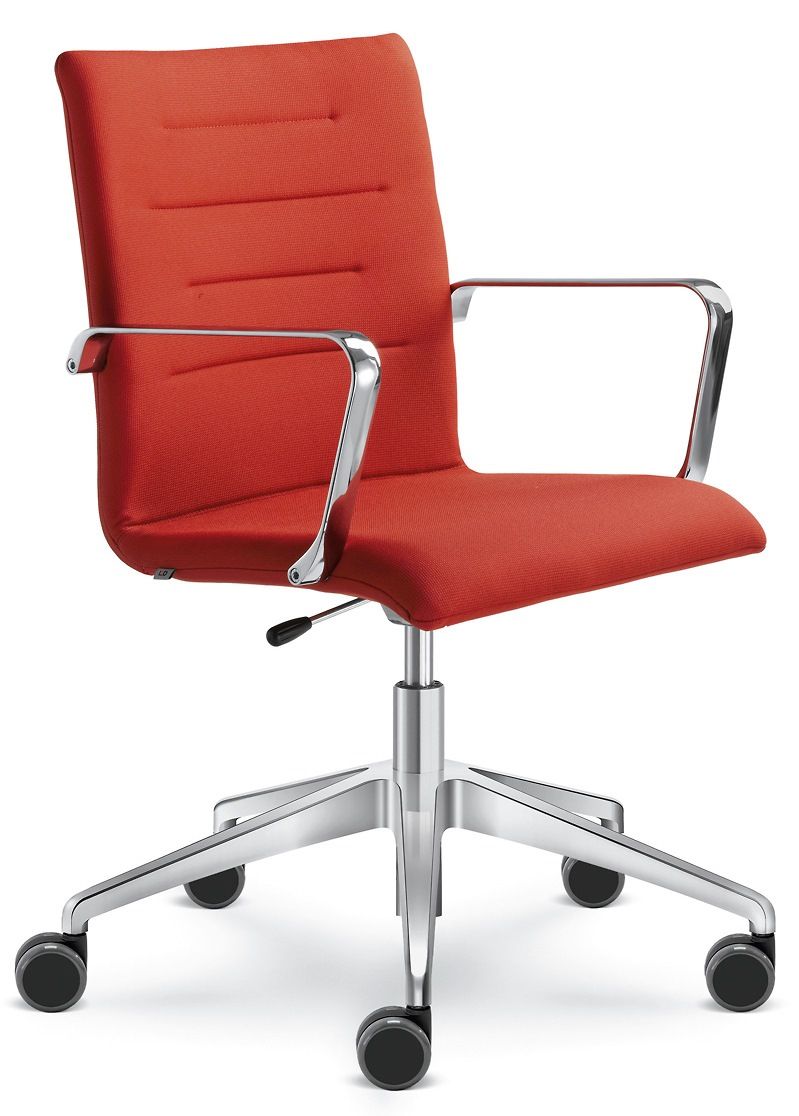 LD SEATING Kancelárská stolička OSLO 227-RA,F80-N6, kríž leštěný hliník