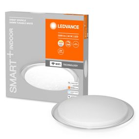 LEDVANCE SMART+ WiFi Orbis Sparkle, CCT, Ø 56 cm, Chodba, oceľ, polykarbonát, 30W, K: 7.6cm