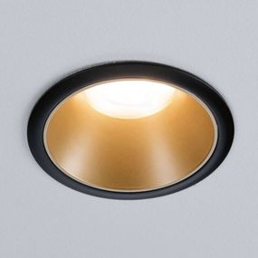 Paulmann Cole spotlight GU10, čierne/zlaté, Obývacia izba / jedáleň, hliník, plast, GU10, 10W