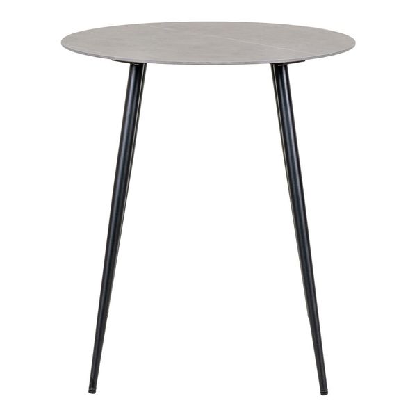 Sivý keramický okrúhly konferenčný stolík ø 60 cm Lazio – House Nordic