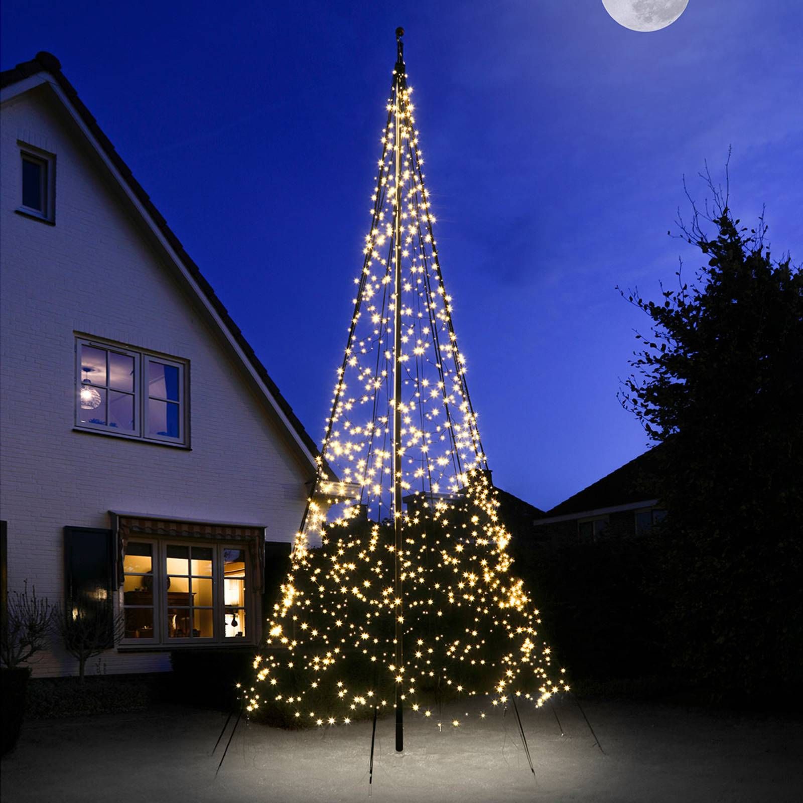 Fairybell vianočný stromček, 6 m, 1200 LED, elastický pás z tkaniny, L: 350 cm, K: 600cm