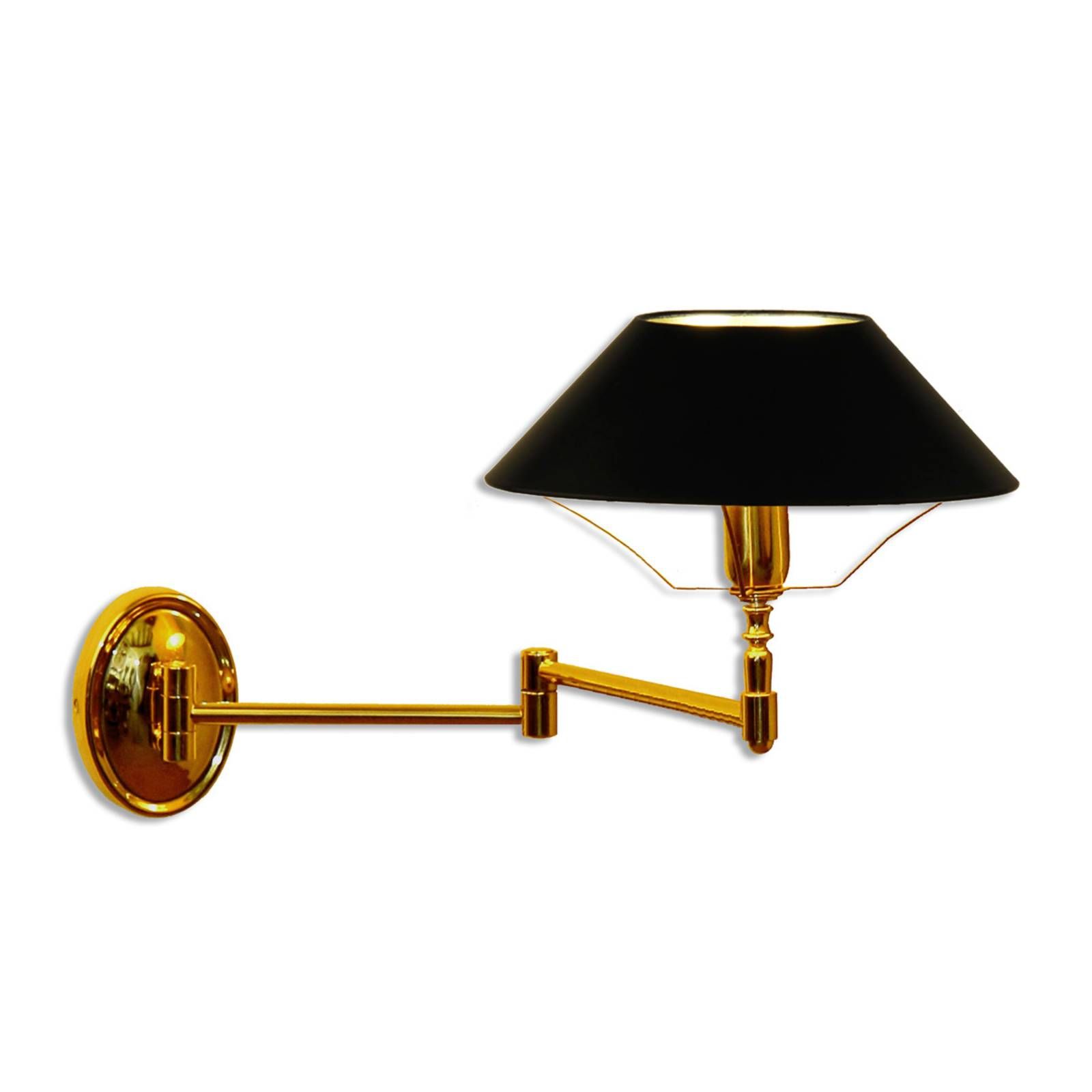 Menzel Living Oval nastaviteľné nástenné svietidlo, Obývacia izba / jedáleň, mosadz, E14, 48W, L: 30 cm, K: 30cm