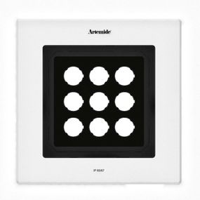 Artemide Ego Flat 220 downlight čtverec EL 3000K hliník IK10 T42008ELPTW00