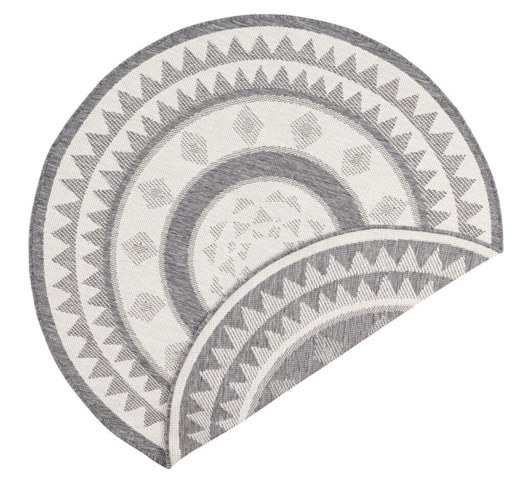 NORTHRUGS - Hanse Home koberce Kusový koberec Twin Supreme 103413 Jamaica grey creme - 140x140 (priemer) kruh cm