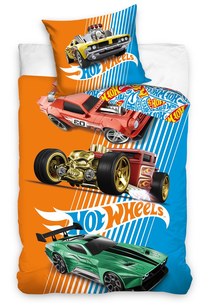 Detské obliečky Hot Wheels Retro 140x200/70x90 cm