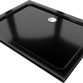 MEXEN - Flat sprchová vanička obdĺžniková slim 110 x 90 cm, čierna 40709011